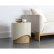 Patras 20 X 19.75 inch Cream / Light Brown Outdoor End Table